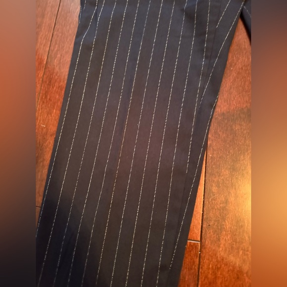 Zara navy pinstripe pants size M - Picture 3 of 8
